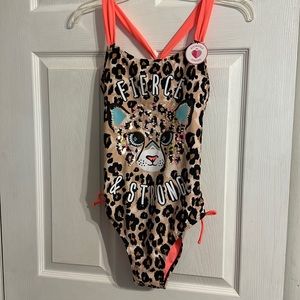 Justice girls one piece bathing suit size 20